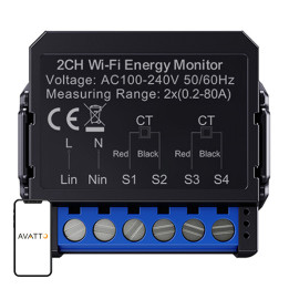 AVATTO WPM16-2 Medidor de Energía Bidireccional WiFi Inteligente