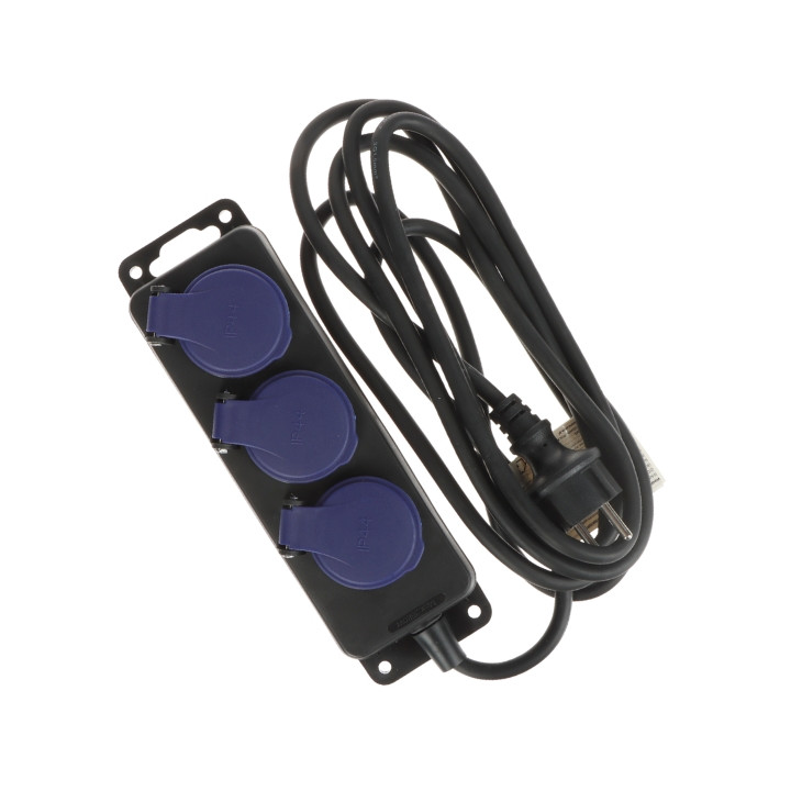 ORNO OR-AE-13295/3M Power Distribution Block 3 Sockets 3m IP44