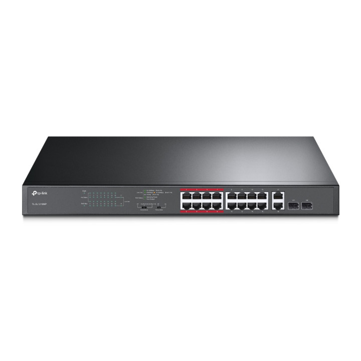 TP-Link TL-SL1218MP 16-портовый PoE+ коммутатор