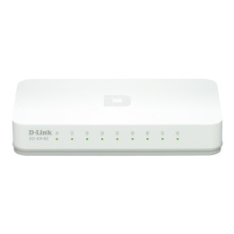 D-Link GO-SW-8E/E Unmanaged Fast Ethernet Switch 10/100 Mbps White