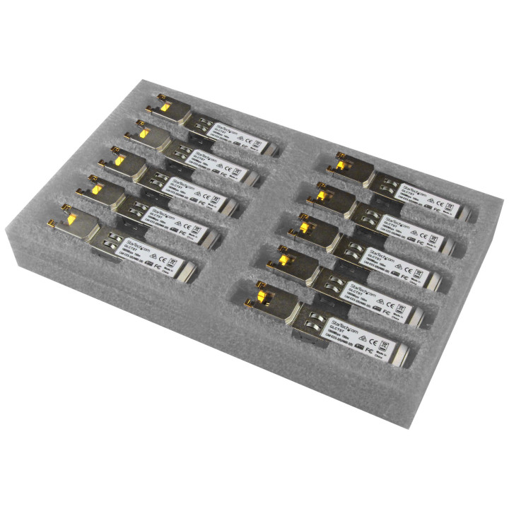 StarTech.com GLCT10PKST GB RJ45 Copper SFP Transceiver - 10 Pack