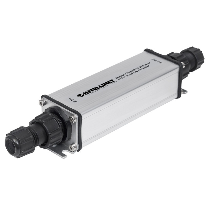 Intellinet 561211 Outdoor Gigabit High-Power PoE+ Extender Repeater