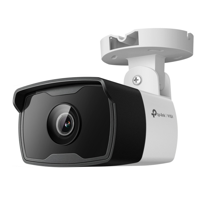TP-Link VIGI C340I (6 mm) Caméra IP extérieure Bullet 4 MP avec objectif fixe 6 mm, PoE, H.265, vision nocturne IR