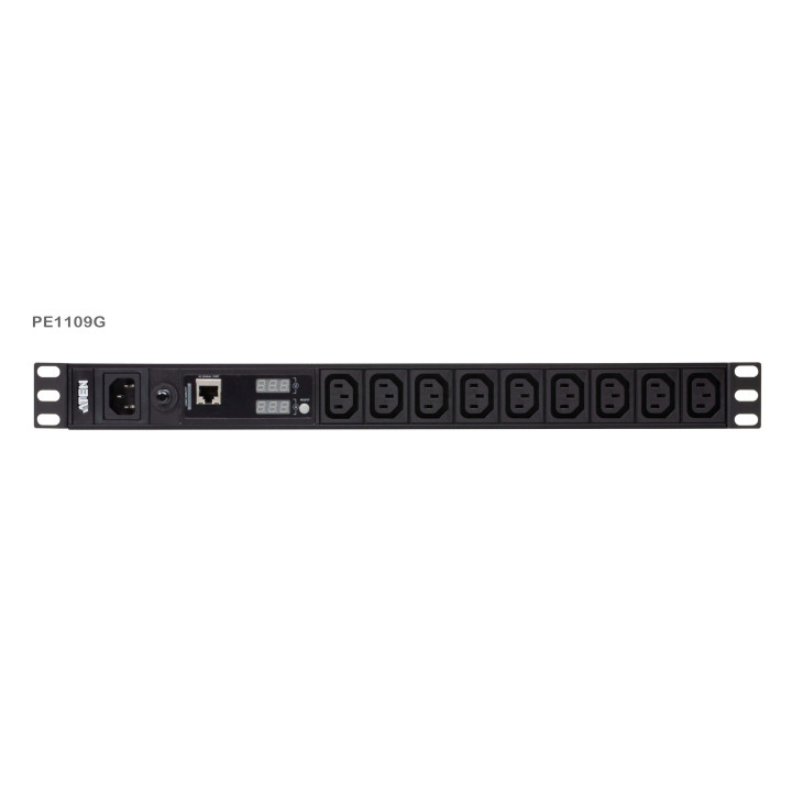 ATEN PE1109G-AT-G Basic Metered 1U PDU (10A, 9 Outlets IEC C13)