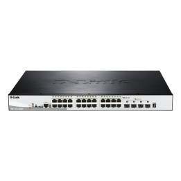 D-Link DGS-1510-28XMP/E 28-Port Gigabit Stackable PoE Smart Managed Switch with 4 10G SFP+