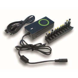 Techly IPW-NTS70WTY Laptop Power Supply 70W / 7A Multi-Voltage 5-20V with 12 DC Connectors