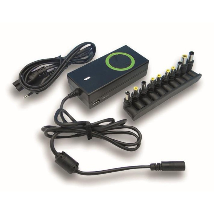 Techly IPW-NTS70WTY Laptop Power Supply 70W / 7A Multi-Voltage 5-20V with 12 DC Connectors