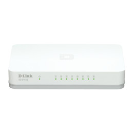 D-Link GO-SW-8G/E Unmanaged Gigabit Ethernet Switch, 8-Port, White