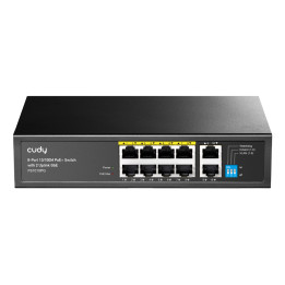 Cudy FS1010PG 8-Port 10/100M PoE+ Switch with 2 Gigabit Uplink Ports 120W Unmanaged