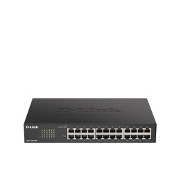 D-Link DGS-1100-24V2 Managed Gigabit Ethernet Switch, 24-Port, 1U Rackmount, Black