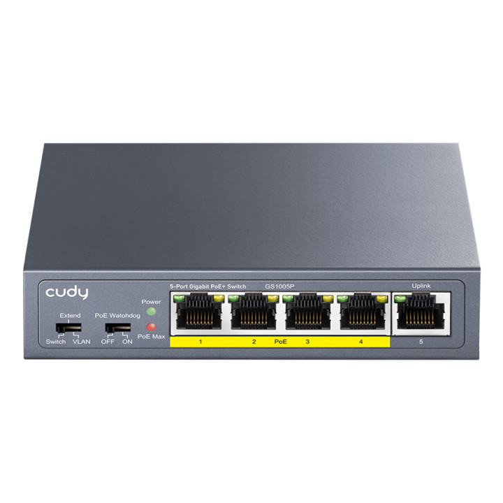 Cudy GS1005P 5-Port Gigabit PoE+ Switch 60W Unmanaged