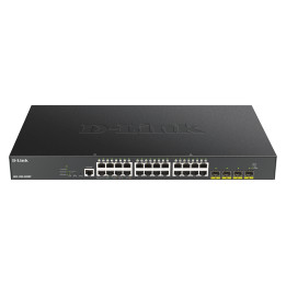 D-Link DGS-1250-28XMP/E Smart Managed PoE+ Switch, 28-Port, 4x 10G Uplink, 370W