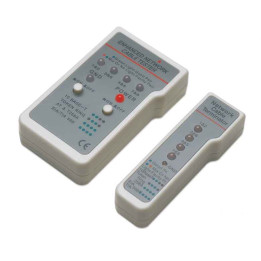 Intellinet 351898 Multifunction Cable Tester, RJ-45 and RJ-11, UTP/STP/FTP, Shielded and Unshielded