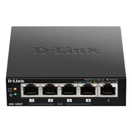 D-Link DGS-1005P/E 5-Port Gigabit PoE+ Switch (60W)