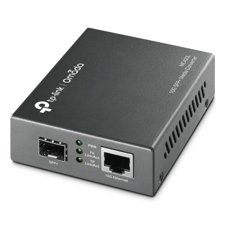 TP-Link Omada MC420L Network Media Converter 10G/2.5G Multi-mode/Single-mode Black