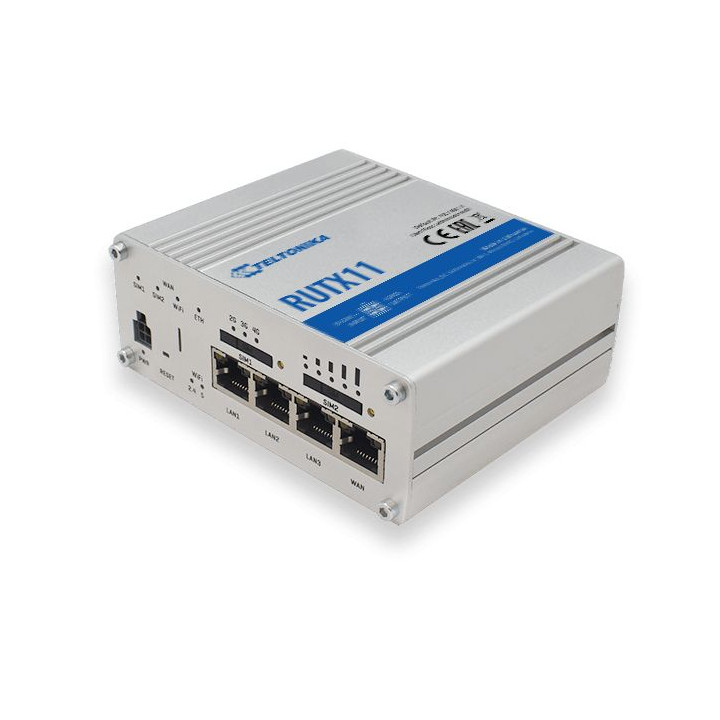Teltonika RUTX11 Enterprise Dual-SIM LTE, Dual-Band WiFi 802.11ac, Bluetooth Router