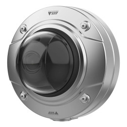 AXIS 02463-001 Dome Security Camera, 4K, Silver