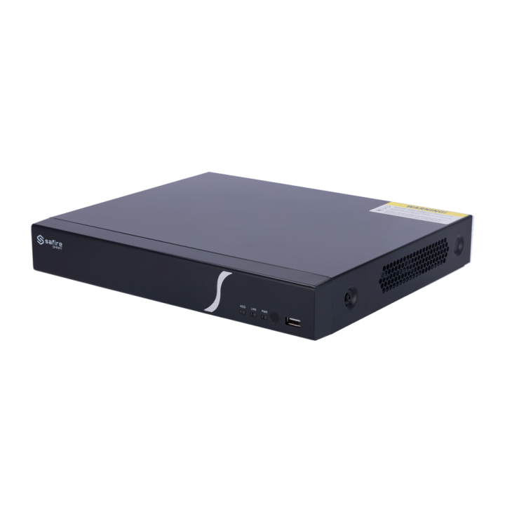SAFIRE SMART SF-NVR3104-4P-B1 4-Channel NVR with PoE, 8MP 4K