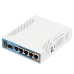 MikroTik hAP ac RB962UIGS-5HACT2HNT Wireless Access Point / Router, 500 Mbit/s, PoE, White