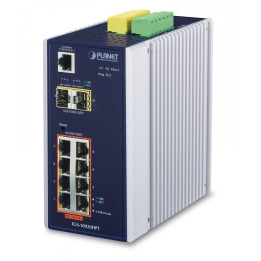 PLANET IGS-10020HPT промышленный PoE+ коммутатор 8+2 SFP