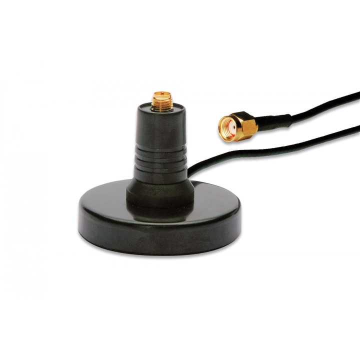 DIGITUS DN-70101-1 Wireless LAN Antenna Base, Magnet Mount, RP-SMA, 1.5m Cable
