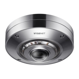 Hanwha Vision XNF-9010RS Caméra de sécurité IP extérieure 9 MP avec résolution 3008 x 3008, montage plafond/mur