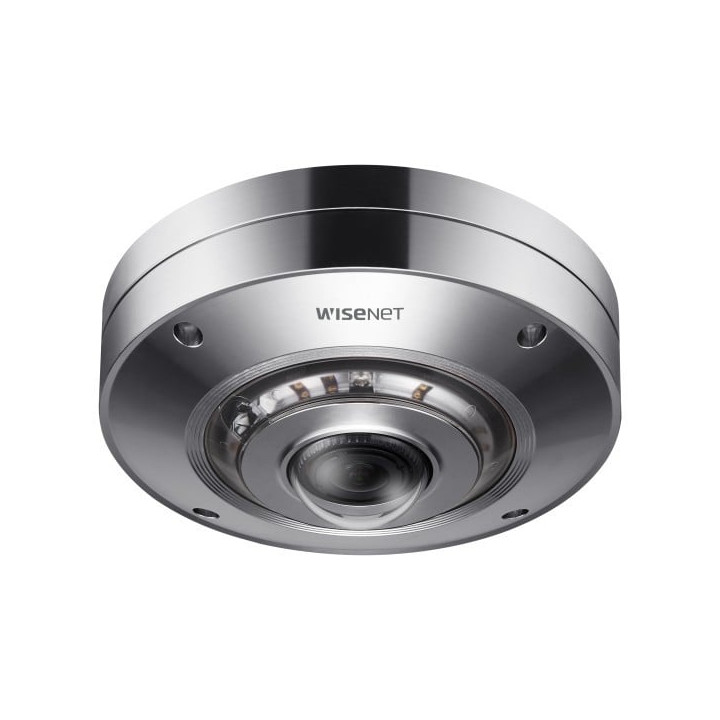 Hanwha Vision XNF-9010RS Caméra de sécurité IP extérieure 9 MP avec résolution 3008 x 3008, montage plafond/mur