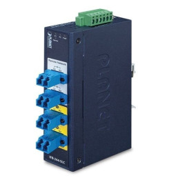 PLANET IFB-244-SLC Industrial 2-Channel Optical Fiber Bypass Switch with 4x LC Single Mode (-40~75°C, Dual 9~48V DC/24V AC)