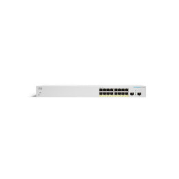 Cisco CBS220-16T-2G-EU Smart Managed Switch, 16 GE Ports, 2x1G SFP Uplink, PoE