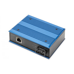 DIGITUS DN-652102-1 Industrial Gigabit Ethernet Media Converter, SM SC, 1310nm, 20km