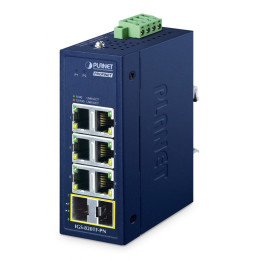 PLANET IGS-820TF-PN Industrial Unmanaged Gigabit Ethernet Switch, IP30, 12-48V DC