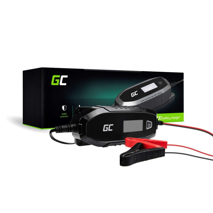 Green Cell ACAGM07 Battery Charger for AGM, Gel and Lead Acid 6V/12V 4A