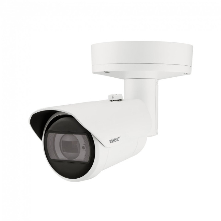 Hanwha Vision XNO-C9083R Caméra de sécurité IP Bullet 8 MP 4K, intérieur/extérieur, montage plafond/mur, blanc