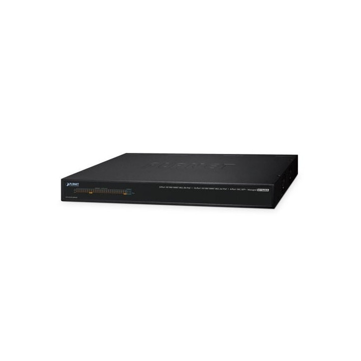 PLANET AVS-4210-24HP4X 24-Port Gigabit PoE+ Managed AV Switch with 4x10G SFP+ (450W PoE Budget)