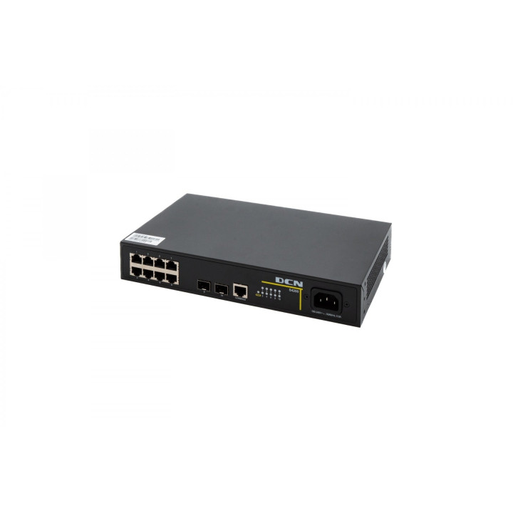 DCN Europe S4200-10P-SI Managed PoE Switch, 8x Gigabit RJ45 + 2x SFP