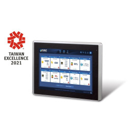 PLANET NMS-360V-12 Contrôleur de gestion d'énergie renouvelable avec écran tactile LCD 12", 512 nœuds, 2x LAN, MQTT/SNMP/ONVIF