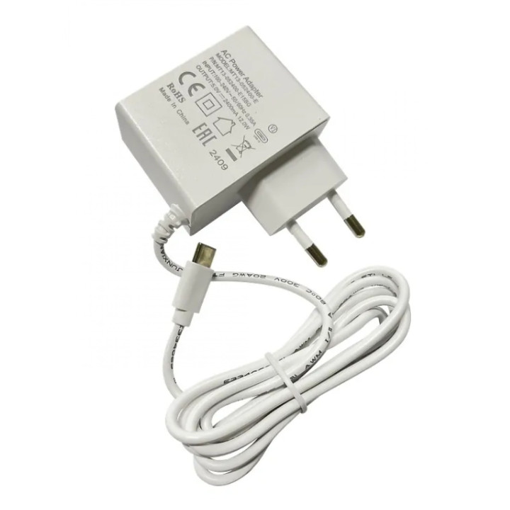 MikroTik MT13-052400-U15BG 5V 2.4A 12W USB Power Supply for hAP ax lite, Type C (US) Plug