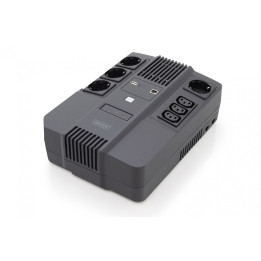 DIGITUS DN-170111 All-in-One UPS, 800VA/480W, LED, 12V/9Ah Battery, 4x CEE 7/7, 3x IEC C13, USB, RJ45