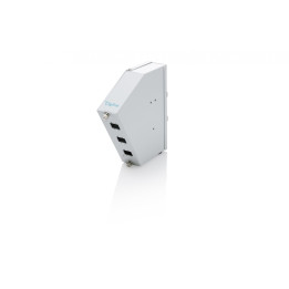 DIGITUS DN-96894 Angular Fiber Optic DIN Rail Splitter, 6 SC SX/LC DX, Grey