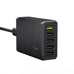 Green Cell GC ChargeSource 5 5xUSB 52W Charger with Fast Charging Ultra Charge and Smart Charge