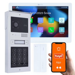 Genway F-C52V13-A01 Video Doorbell Kit 1/2 Family 7" WiFi Tuya with Handset
