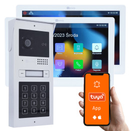 Genway KIT-F-C52-V14-2 Video Intercom Kit 1-2 Family 10" WiFi Tuya