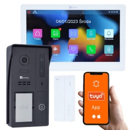 Genway KIT-F-S61-V13-A01 Video Doorbell Kit with 7" Touch Monitor, WiFi and Tuya