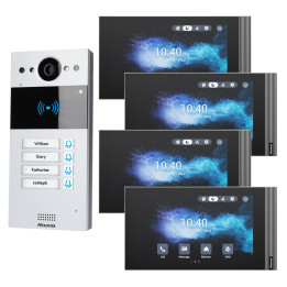 Akuvox R20BX4 IP Video Intercom Kit with 4x S563W 8" Monitor