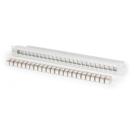 DIGITUS DN-91410-24 24-portowy modułowy panel krosowy, wyposażony w 24 gniazda Keystone DN-93615, 19" 1U