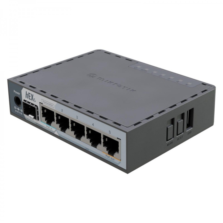 MikroTik hEX S (2025 version) E60iUGS Router with RouterOS L4, Desktop Case