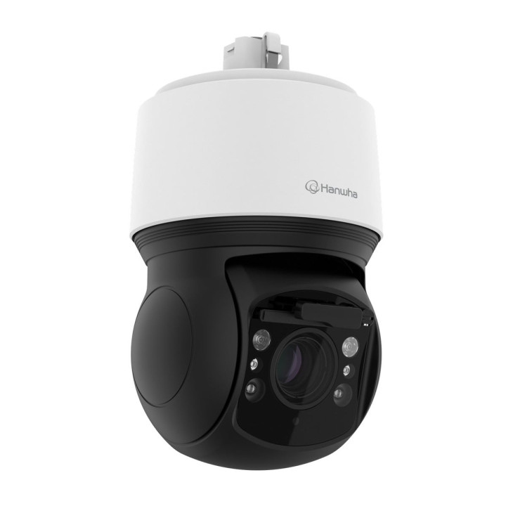 Telecamera Dome PTZ Hanwha Vision XNP-C8303RW da 6 MP, 3328x1872, per interni/esterni, montaggio a soffitto/su palo