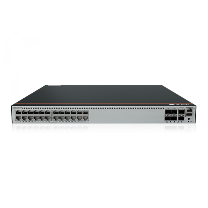 HUAWEI S5735-S24PN4XE-V2 Network Switch (24 PoE+ 2.5GBASE-T, 4 SFP+, 2 Stack, No PSU) + License L-MLIC-S57S