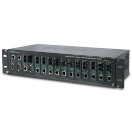 PLANET MC-1500R 15-Slot 19" Media Converter Chassis with Redundant Power Option