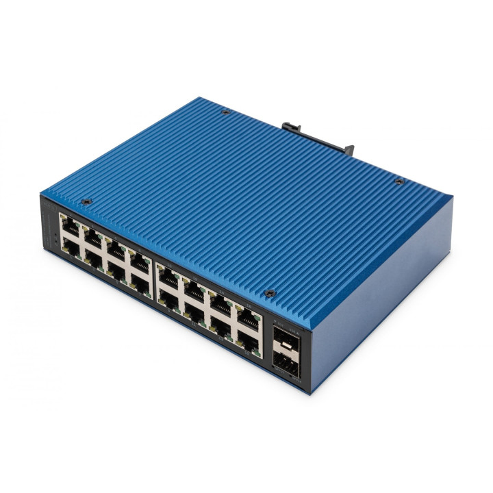 DIGITUS DN-651138 Industrial 16+2 Port Gigabit Ethernet Switch Unmanaged